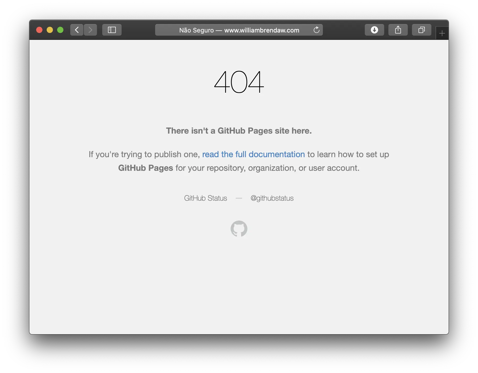 Meu site defunto durante alguns dias (ou seriam meses?)